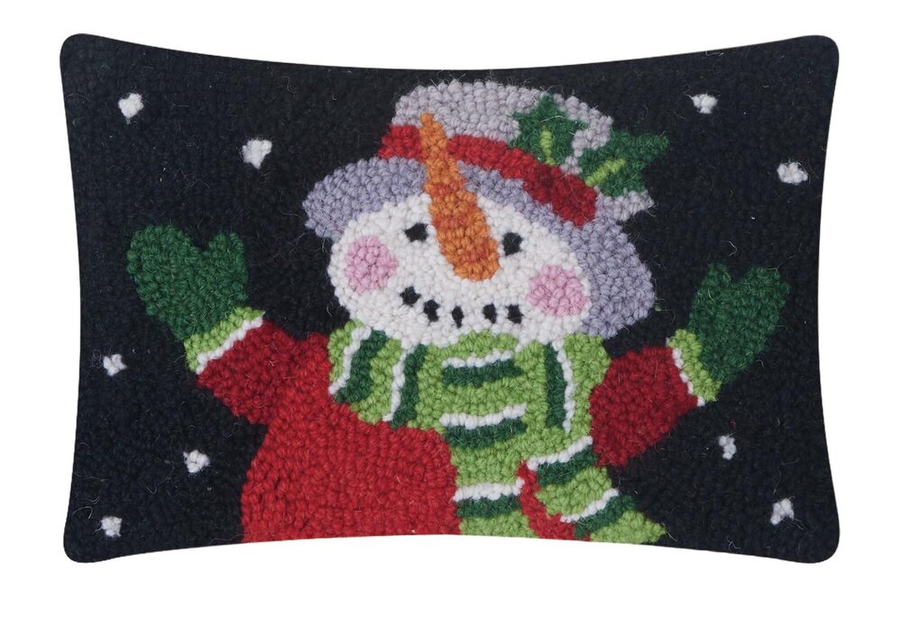 6042 Giftable Pillows Holiday Snowman, 8-inch Height, Polyester Filler